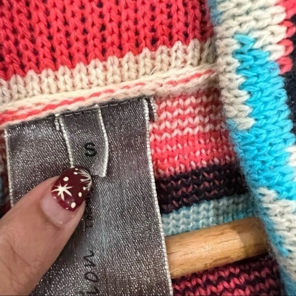 Anthropologie Moon Collection Aztec Drape Cardigan Size Small - Picture 6 of 10